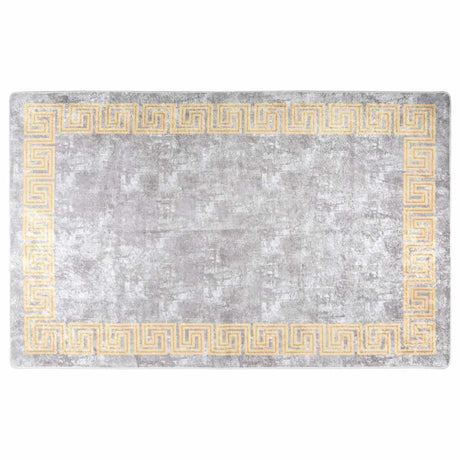 Vidaxl Teppich waschbarer Anti-Rutsch 160x230 cm Grau