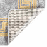 Vidaxl Teppich waschbarer Anti-Rutsch 160x230 cm Grau