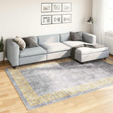Vidaxl Teppich waschbarer Anti-Rutsch 190x300 cm Grau