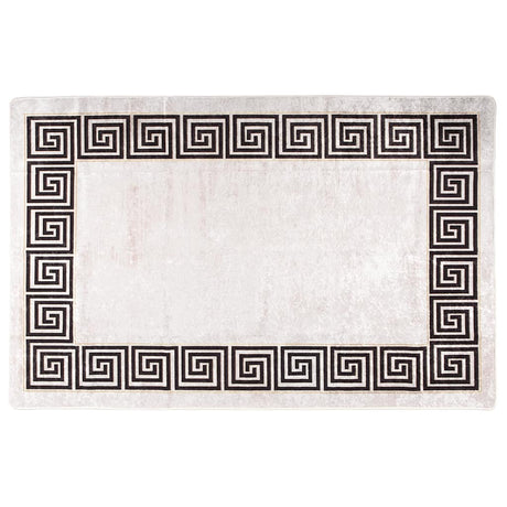 Vidaxl Teppich waschbarer Anti-Schlag 80x150 cm Licht Beige