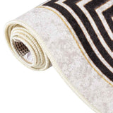 VidaXL Waschbarer Anti-Rutsch-Teppich 160 x 230 cm hellbeige