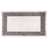Vidaxl Teppich waschbarer Anti-Rutsch 190x300 cm Licht Beige