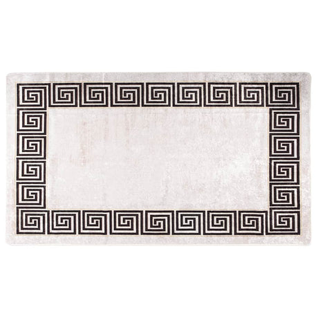 Vidaxl Teppich waschbarer Anti-Rutsch 190x300 cm Licht Beige