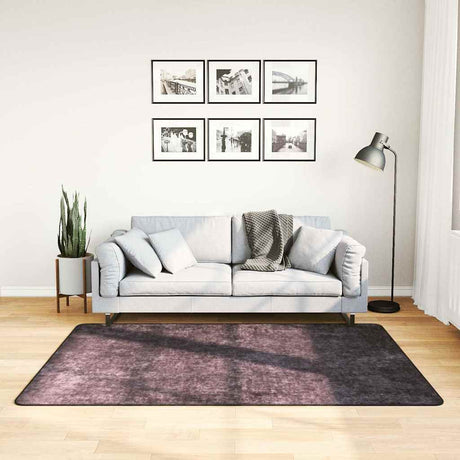 Vidaxl Teppich waschbarer Anti-Rutsch 120x180 cm Anthrazitfarben