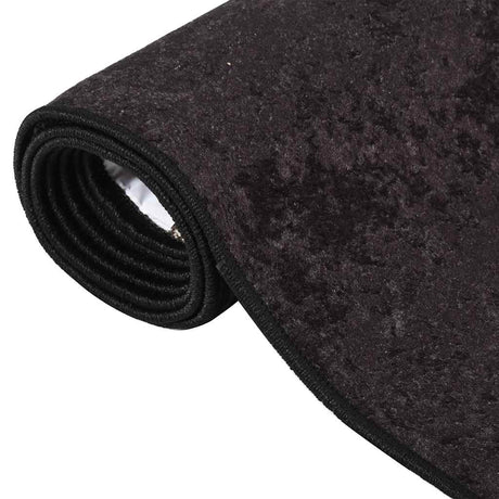 Vidaxl Teppich waschbarer Anti-Rutsch 190x300 cm Anthrazitfarben