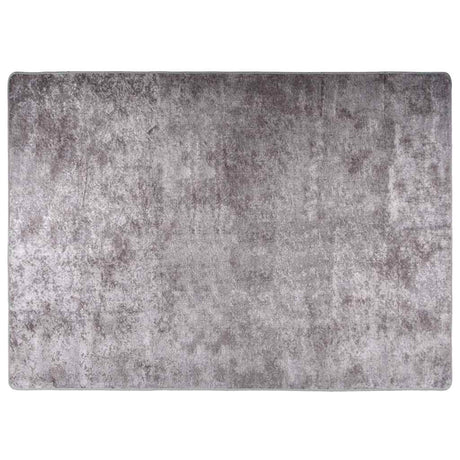 Vidaxl Teppich waschbarer Anti-Rutsch 120x180 cm Grau