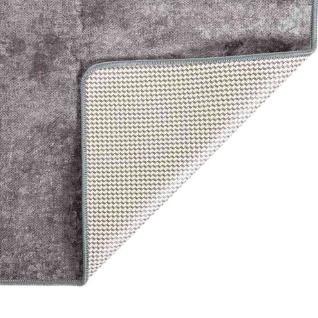 Vidaxl Teppich waschbarer Anti-Rutsch 120x180 cm Grau