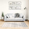 Vidaxl Teppich waschbarer Anti-Rutsch 80x150 cm Schwarz und Weiß
