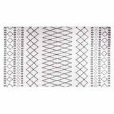Vidaxl Teppich waschbarer Anti-Rutsch 190x300 cm Schwarz und Weiß