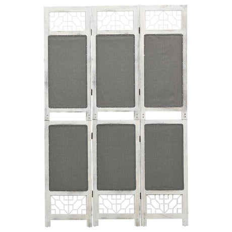 Vidaxl kamerscherm met 3 panelen 105x165 cm stof grijs