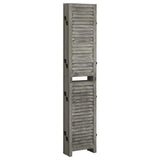 Vidaxl kamerscherm met 6 panelen 214x166 cm massief hout grijs