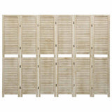 Vidaxl kamerscherm met 6 panelen 210x165 cm massief paulowniahout