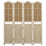 Vidaxl kamerscherm met 4 panelen 140x165 cm stof bruin