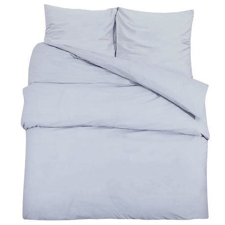 Vidaxl Duvet Overlay Set Leicht 140x200 cm Mikrofasergrau