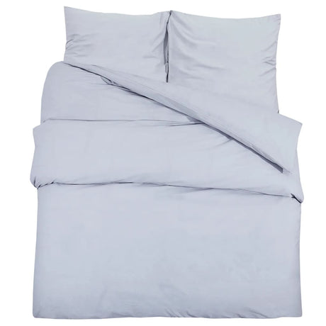 Vidaxl Duvet Overlay Set Leicht 155x220 cm Mikrofasergrau