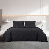 Vidaxl Duvet Overlay Set Leicht 225x220 cm Mikrofaserschwarz