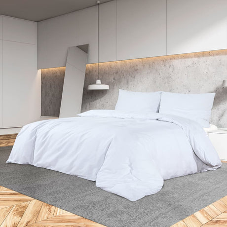 Vidaxl Duvet Crossing Set Leicht 200x200 cm Mikrofaser Weiß