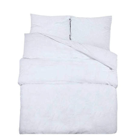 Vidaxl Duvet Crossing Set Leicht 220x240 cm Mikrofaser Weiß