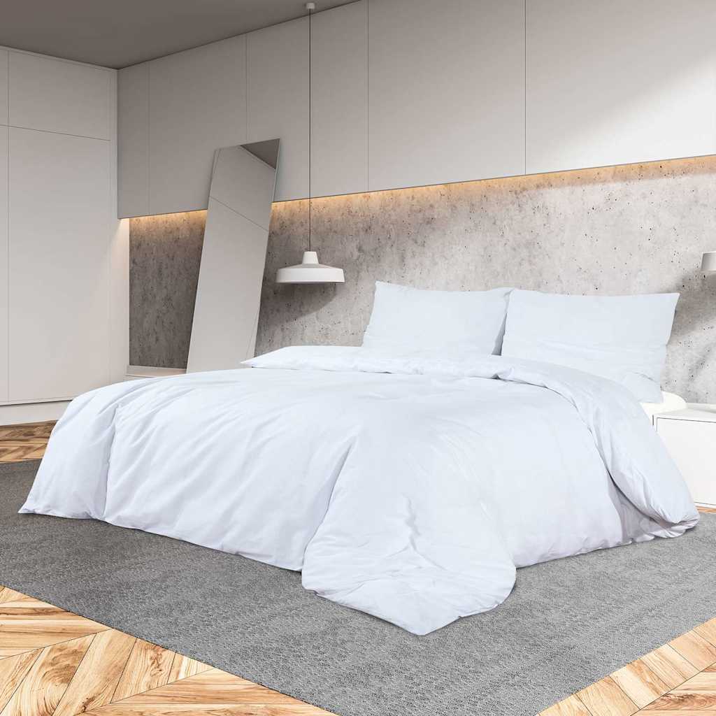 Vidaxl Duvet Crossing Set Leicht 200x220 cm Mikrofaser Weiß
