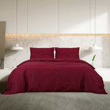 Vidaxl Duvet Crossing Set Leicht 135x200 cm Mikrofaser Bordeaux