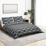 Vidaxl Duvet Crossing Set 200x200 cm Baumwollgrau
