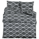 Vidaxl Duvet Crossing Set 200x200 cm Baumwollgrau