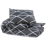 Vidaxl -Duvet -Überraschungs -Set 220x240 cm Baumwollgrau
