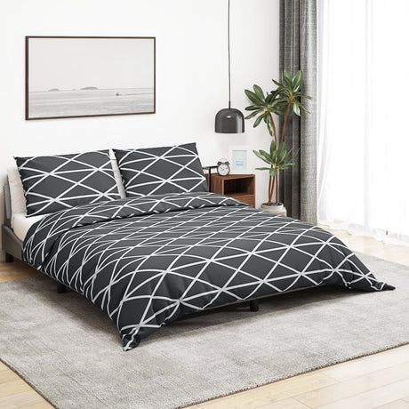 Vidaxl -Duvet -Überraschungs -Set 220x240 cm Baumwollgrau