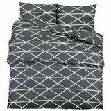 VIDAXL -Duvet -Überraschungs -Set 260x240 cm Baumwollgrau