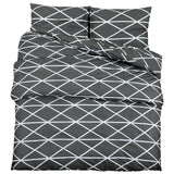 VIDAXL -Duvet -Überraschungs -Set 135x200 cm Baumwollgrau
