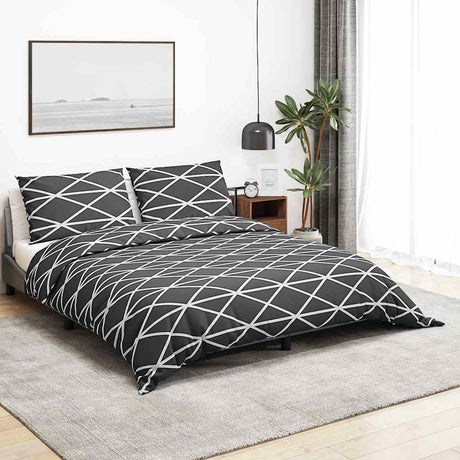 VIDAXL -Duvet -Überraschungs -Set 135x200 cm Baumwollgrau