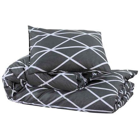 Vidaxl Duvet Crossing Set 155x220 cm Baumwollgrau