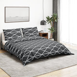 Vidaxl Duvet Crossing Set 155x220 cm Baumwollgrau