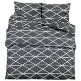 Vidaxl Duvet Crossing Set 200x200 cm Baumwollgrau