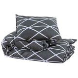 Vidaxl Duvet Overray Set 200x220 cm Baumwollgrau