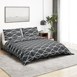Vidaxl Duvet Crossing Set 200x200 cm Baumwollgrau