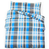 Vidaxx Bettbezug-Set 225 x 220 cm, Baumwolle, Blau und Grau