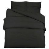 VIDAXL -Duvet -Überraschungs -Set 155x220 cm Baumwollschwarz