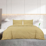 Vidaxl Duvet Overlay Set 140x200 cm Baumwolltaupe