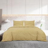 VIDAXL -Duvet -Überraschungs -Set 155x220 cm Baumwolltaupe