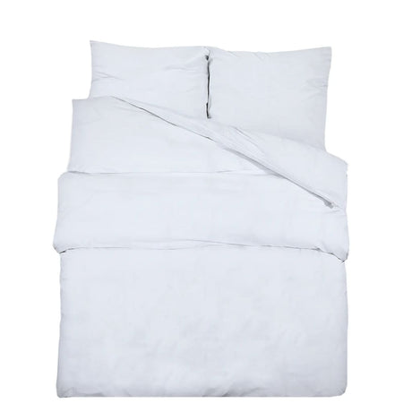 Vidaxl Duvet Overlay Set 240x220 cm Baumwoll weiß