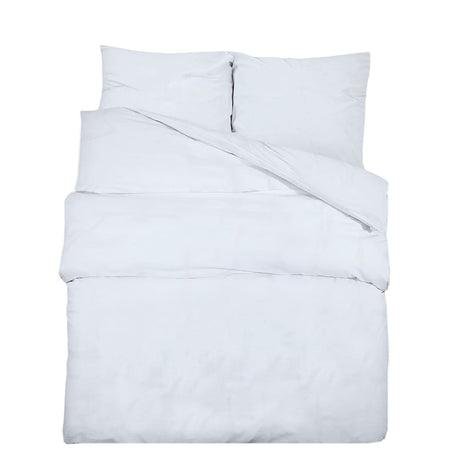 Vidaxl Duvet Crossing Set 220x240 cm Baumwoll weiß