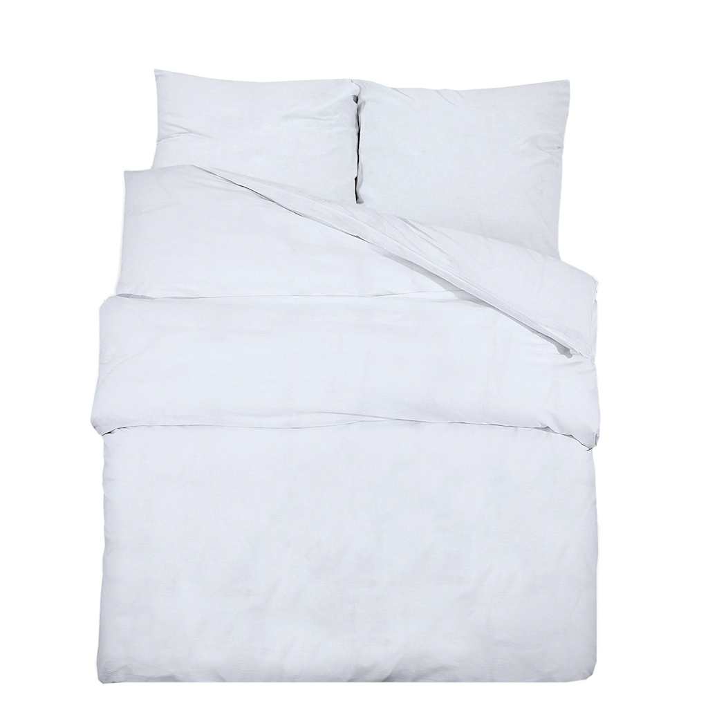 Vidaxx Bettbezug-Set 220x240 cm Baumwolle weiß