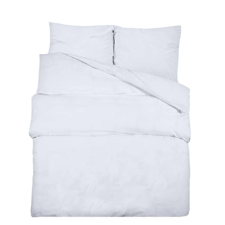 Vidaxl Duvet Crossing Set 135x200 cm Baumwoll weiß