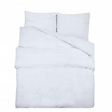 Vidaxl Duvet Crossing Set 225x220 cm Baumwoll weiß
