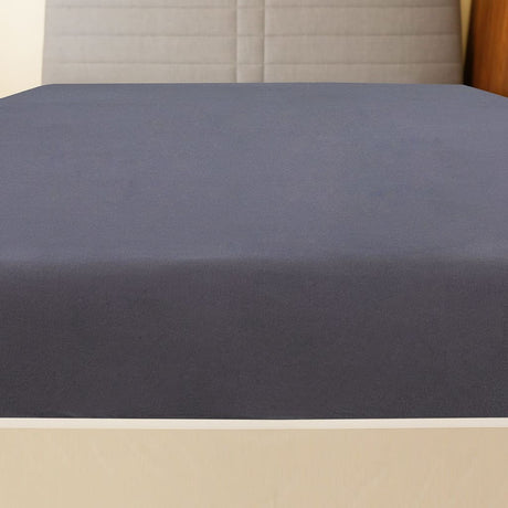 Vidaxl ausgestattete Blätter 2 St Jersey 180x200 cm Baumwoll -Anthrazit -gelöscht