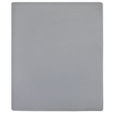 Vidaxl angepasstes Blatt Trikot 140x200 cm Baumwollgrau