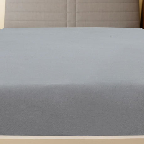 Vidaxl ausgestattete Blätter 2 St Jersey 140x200 cm Baumwollgrau