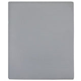 Vidaxl angepasstes Blatt Trikot 160x200 cm Baumwollgrau