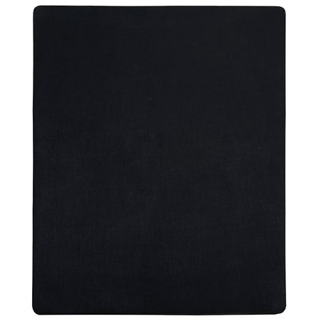 Vidaxl angepasstes Blatt Trikot 90x200 cm Baumwollschwarz